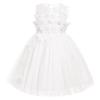 ABEWIP Baby Girls' Sleeveless Tulle Dress 3D Butterfly Special Occasion Dresses Pageant Princess Party Ball Gowns White 2-3y view 2