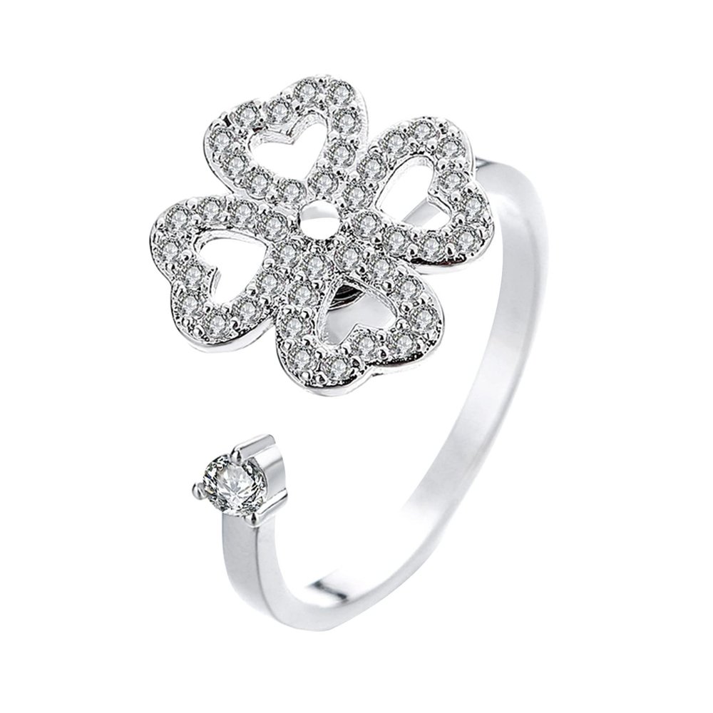 BTAKANPP Costume Jewelry for Teen Girls Anxiety Relieving Pressure Relieving Silver Plated Zircon Popular Good (F, 4cmX1cmX6cm), 7czxPinZo