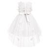 ABEWIP Baby Girls' Sleeveless Tulle Dress 3D Butterfly Special Occasion Dresses Pageant Princess Party Ball Gowns White 12-18M view 3