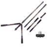 SHARROW Archery Balance Bar Set Compound Bow Stabilizer System Include Main Rod Side Rod Extend Rod Carbon Bow Role Rod Kit Recurve Bow and Compound Bow Accessory for Hunting (Purple) view 1