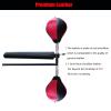 QIANMEI Wing Chun Dummies Wing Chun Leather Dummy with Spring Stakes, 2 Speed Balls Trainer Tied to Trees, 360 Rotating Rod for Martial Arts Training, Outdoor Bundle Man Pile view 3