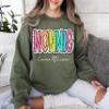 Personalized Nonnie Sweatshirt with Kids Name  Custom Grandma Crewneck Pullover, Cute Nonnie Gifts for Grandma Mothers Day, Birthday, Christmas, Cozy Family Outfits Shirt Sweatshirt Hoodie S-4XL view 2
