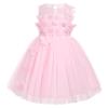 ABEWIP Baby Girls' Sleeveless Tulle Dress 3D Butterfly Special Occasion Dresses Pageant Princess Party Ball Gowns Pink 5-6Y view 2