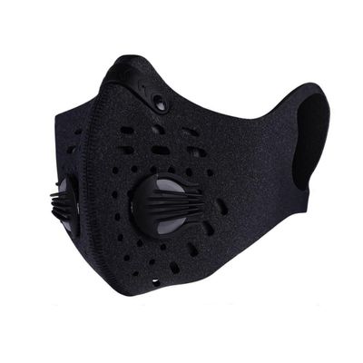 BEAHING Dust Protective Face Mask, Activated Carbon Dust Mask Dustproof Sports Mask Anti-Pollution Face Mask for Motorcycling Cycling Running Outdoor Activities, Black