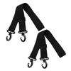 balacoo 2pcs Ski Boot Straps Skiing Supplies Ski Boot Holder Snow Skate Cross Country Skis Snowboard Accessories Boots Carrying Child Skates Nylon Webbing Adjustable, 91.00X3.50X0.20CM, Black view 1