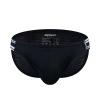 JOCKMAIL Men's Underwear Briefs Breathable Comfortable Mesh Underwear for Men (US, Alpha, Medium, Regular, Regular, Black) view 1
