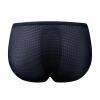 JOCKMAIL Men's Underwear Briefs Breathable Comfortable Mesh Underwear for Men (US, Alpha, Medium, Regular, Regular, Black) view 2