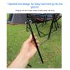 LOCADENCE 4Pcs Tent Stake, Aluminium Alloy High Strength Taper End Each Spike with a Hanging Hole and a Hange Tent Stake for Picnic Hiking view 3