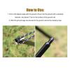 LOCADENCE 4Pcs Tent Stake, Aluminium Alloy High Strength Taper End Each Spike with a Hanging Hole and a Hange Tent Stake for Picnic Hiking view 4