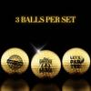 CybGene Funny Godfather Gifts Golf Balls Set for Men or Him, Perfect for Godfather, Coworkers, Boss, Golfers, Golf Lovers for Birthday & Father's Day - Gold view 3
