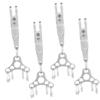 Balacoo 4pcs Suspended Straw Hat Buckle Key Rings Buckle Pocket Suspension Clip Keychains Buckle Locket Keychain Outdoor Clips Camping Tool Mini Clips Stainless Steel Carabiner Pocket Clip, Silver view 1