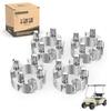 10L0L 2 inch Golf Cart Wheel Spacers Kit with Lug Nuts Fits for Yamaha Club Car EZGO, 4x72mm Bolt Pattern, 68mm Hub Bore, 1/2-20 Studs (4 Pack),Sliver view 1