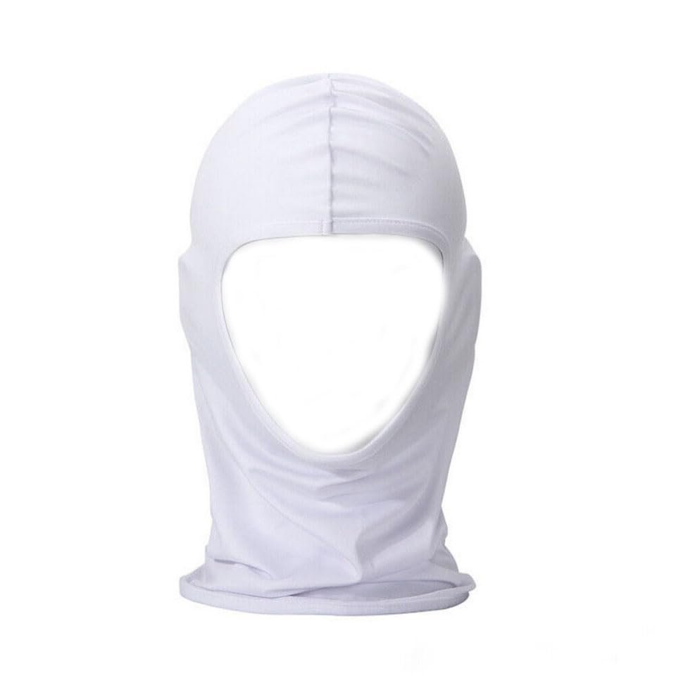 Winter Balaclava UV Protection Full Face Cover Motocycle Bandana Ski Masks Cover White