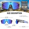 DUCO Sports Sunglasses for Men Cycling Sunglasses Youth Baseball Sun glasses Lightweight TR90 Frame Goggles DC0032 view 3