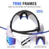 DUCO Sports Sunglasses for Men Cycling Sunglasses Youth Baseball Sun glasses Lightweight TR90 Frame Goggles DC0032 view 4