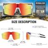 DUCO Sports Sunglasses for Men Cycling Sunglasses Youth Baseball Sun glasses Lightweight TR90 Frame Goggles DC0032 view 3