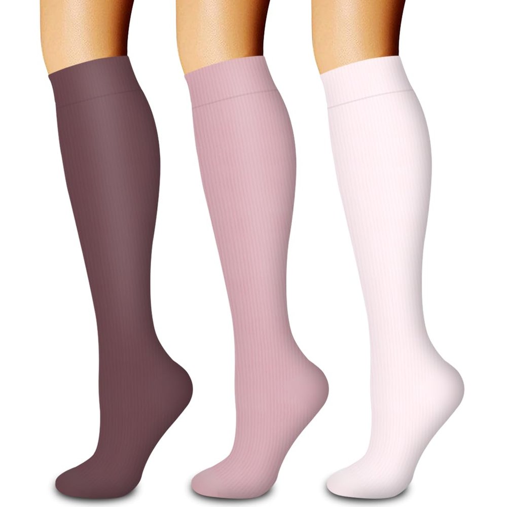 Laite Hebe 3 Pack Compression Sock-Compression Sock For Women and Men Circulation -Best for Running,Athletic Sports