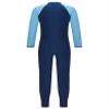 Lorilida Girls/Boys One-Piece Full Body Swimwear Kids Long Sleeve Zipper Sport Swimsuit UPF 50+ Rash Guard Navy Blue 5-6 Years view 2