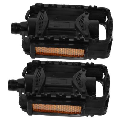 Balacoo 1 Pair Bicycle Pedal Mountain Bike Pedals Kids Bike Pedal Anti-Skid Pedals Cycling Pedals Bike Pedals for Road Bike Cycling Replacement Pedals Child Plastic Accessories Baby Car, Black