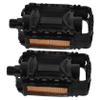Balacoo 1 Pair Bicycle Pedal Mountain Bike Pedals Kids Bike Pedal Anti-Skid Pedals Cycling Pedals Bike Pedals for Road Bike Cycling Replacement Pedals Child Plastic Accessories Baby Car, Black view 1