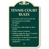 SmartSign Designer Custom Rules Sign for Indoor/Outdoor Playground, Tennis Court, Park, Gym, SPA, Laundry - 12" x 18", 120 mil Aluminum Composite (ACM), Reflective Option, Choose Color, Made in USA view 1
