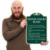 SmartSign Designer Custom Rules Sign for Indoor/Outdoor Playground, Tennis Court, Park, Gym, SPA, Laundry - 12" x 18", 120 mil Aluminum Composite (ACM), Reflective Option, Choose Color, Made in USA view 2