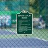 SmartSign Designer Custom Rules Sign for Indoor/Outdoor Playground, Tennis Court, Park, Gym, SPA, Laundry - 12" x 18", 120 mil Aluminum Composite (ACM), Reflective Option, Choose Color, Made in USA view 3