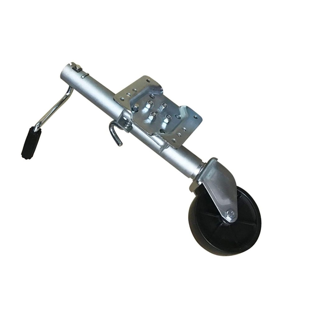 QICBYING Boat Trailer Jack - Swivel Trailer Jack, Lift Swivel Trailer Jack, Heavy Duty Trailer Support Wheel, Guide Wheel Trailer Folding Bracket, 540 Kg, 25cm Wheel, for Boat Trailer, Camper, Yacht