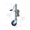QICBYING Boat Trailer Jack - Swivel Trailer Jack, Lift Swivel Trailer Jack, Heavy Duty Trailer Support Wheel, Guide Wheel Trailer Folding Bracket, 540 Kg, 25cm Wheel, for Boat Trailer, Camper, Yacht view 3