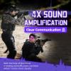 ZOHAN Electronic Shooting Earmuffs Built in Ambient Sound Amplifier, Hearing Protection for Shooters, NRR 23dB Noise Reduction, Ideal Gun Range Ear Protection Headphones for Hunting-Black&Purple view 3