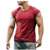 100% Cotton Shirts Men 2024 Athletic Tank Tops for Men Outdoor Fashion Crewneck Sleeveless Muscle T-Shirt Summer Loose Gym Workout Tank Shirt Tank top Men 2024 Wine XL view 1