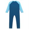 Lorilida Girls/Boys One-Piece Full Body Swimwear Kids Long Sleeve Zipper Sport Swimsuit UPF 50+ Rash Guard Sky Blue 5-6 Years view 4