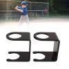 Gavigain 2PCS Baseball Bat Wall Stand, Acrylic Wall Mounted Holder Rack Baseball Bat Display Shelf for Home Stadium Office Collection (Black)