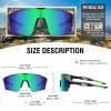 DUCO Sports Sunglasses for Men Cycling Sunglasses Youth Baseball Sun glasses Lightweight TR90 Frame Goggles DC0032 view 3