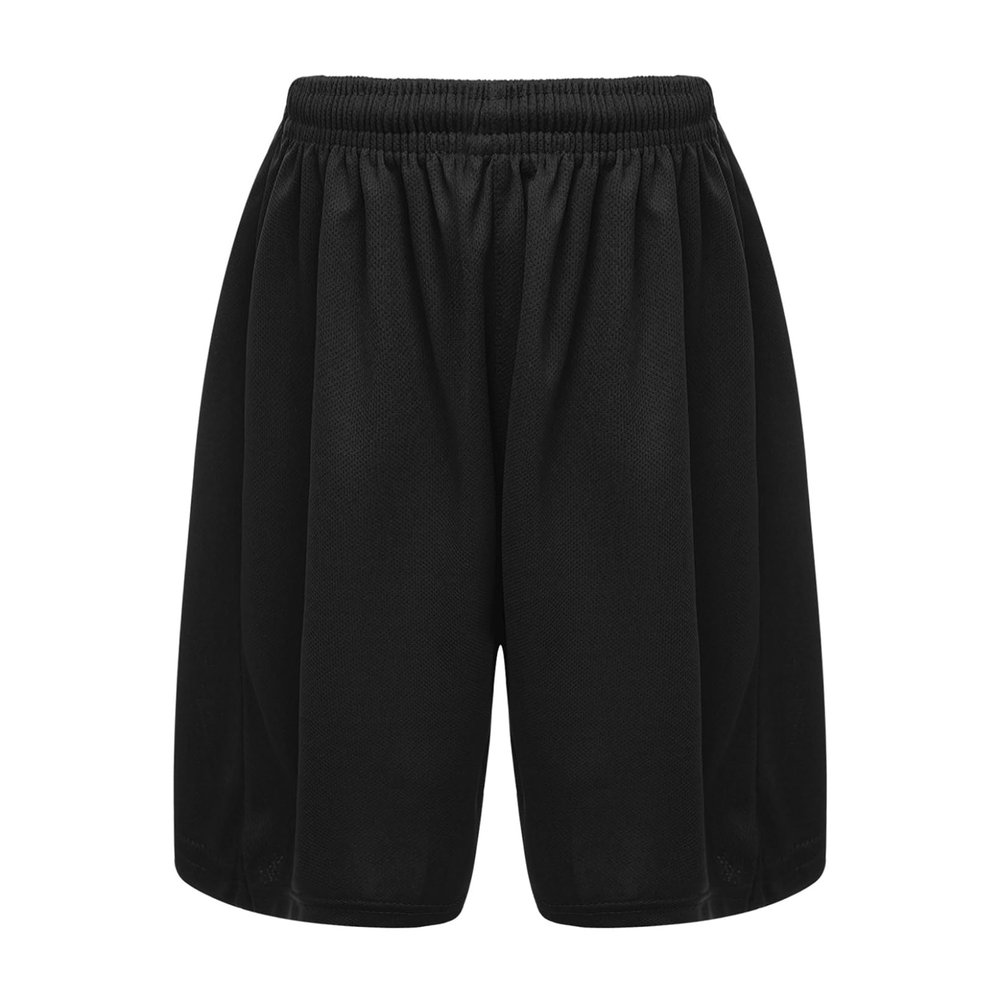 Aiihoo Kids Boys Jersey Soccer Shorts Track Shorts Elastic Waistband Trunks Sports Workout Football Short Pants Swimwear Black 5-6 Years