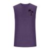 big and tall tank tops for men Tank Tops for Men Summer Casual Beach Sleeveless Basic Tank Top Big and Tall Palm Tree Graphic Muscle T-Shirt mens vest Purple XL view 3