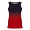 mens tank tops Beach Tank Tops for Men Summer Fashion Sleeveless Gradient Color Muscle Basic T Shirts Casual Loose Pullover Tops mens tropical shirts Red 4X view 2