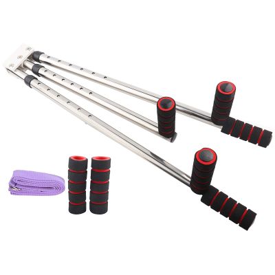 PerGar Stainless Steel Leg Flexibility Stretcher,3 Leg Stretcher, Ideal Flexibility And Hamstring Stretching Equipment For Improved Leg Stretching Flexibility,Ideal For Home Gym Training