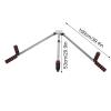 PerGar Stainless Steel Leg Flexibility Stretcher,3 Leg Stretcher, Ideal Flexibility And Hamstring Stretching Equipment For Improved Leg Stretching Flexibility,Ideal For Home Gym Training view 2