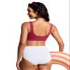 CRZ YOGA Womens Scoop Neck Bikini Tops Wide Straps U Back Bathing Suit Swimsuit Push Up Padded Sports Bra Pomegranate Large view 2