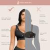 FeelinGirl Post Surgery Compression Bra Soft Support for Mastectomy Breast Augmentation Breast Lift Bra Black M view 2