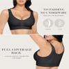 FeelinGirl Post Surgery Compression Bra Soft Support for Mastectomy Breast Augmentation Breast Lift Bra Black M view 4