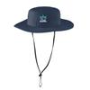 Custom Embroidered Boonie Hat 5/10 Pack Your Own Logo Personalized Embroidery Sun Hat Navy view 3