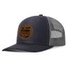 Generic Custom Cap Custom Leather Patch Trucker Hat for Men & Women - Personalized Text & Photo Baseball Cap Laser Engraved.New 32, Black With Dark Grey Mesh view 2