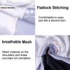 COOLOMG Adult Baseball Chest Protector Padded Shirt Heart Guard Sternum Protection for Football Lacrosse and Goalies Gray-White L view 4