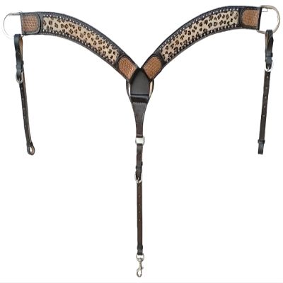 WEMBILS Breast Collar foe Horse Running W Border ontoured Ring-in-Center Breast Collar Enhancing Equine Comfort