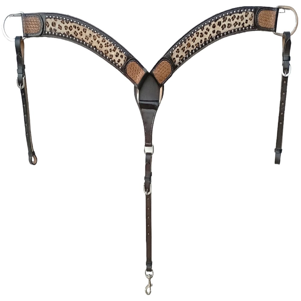 WEMBILS Breast Collar foe Horse Running W Border ontoured Ring-in-Center Breast Collar Enhancing Equine Comfort