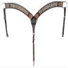 WEMBILS Breast Collar foe Horse Running W Border ontoured Ring-in-Center Breast Collar Enhancing Equine Comfort view 1