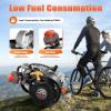 4-Stroke Gas Motorized Motor Kit, 100CC 3HP Bike Engine Kit Full Set Bicycle Engine Motor Single Cylinder Air Cooling Recoil Start for Scooter and Road Bike view 4