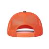 Generic Custom Cap Custom Leather Patch Trucker Hat for Men & Women - Personalized Text & Photo Baseball Cap Laser Engraved.New 45, Dark Gray With Orange Netting view 3